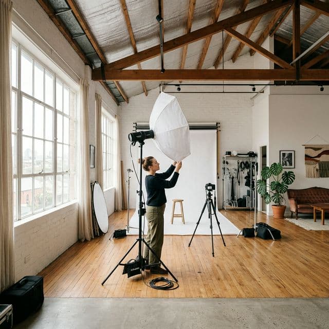 Studio founder working